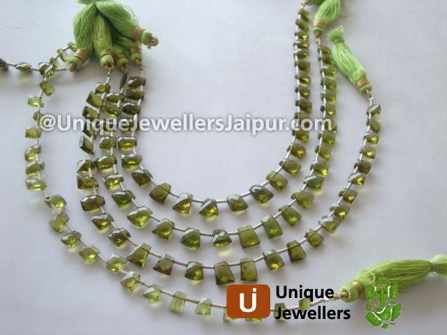 Idocrase Faceted Tie Beads